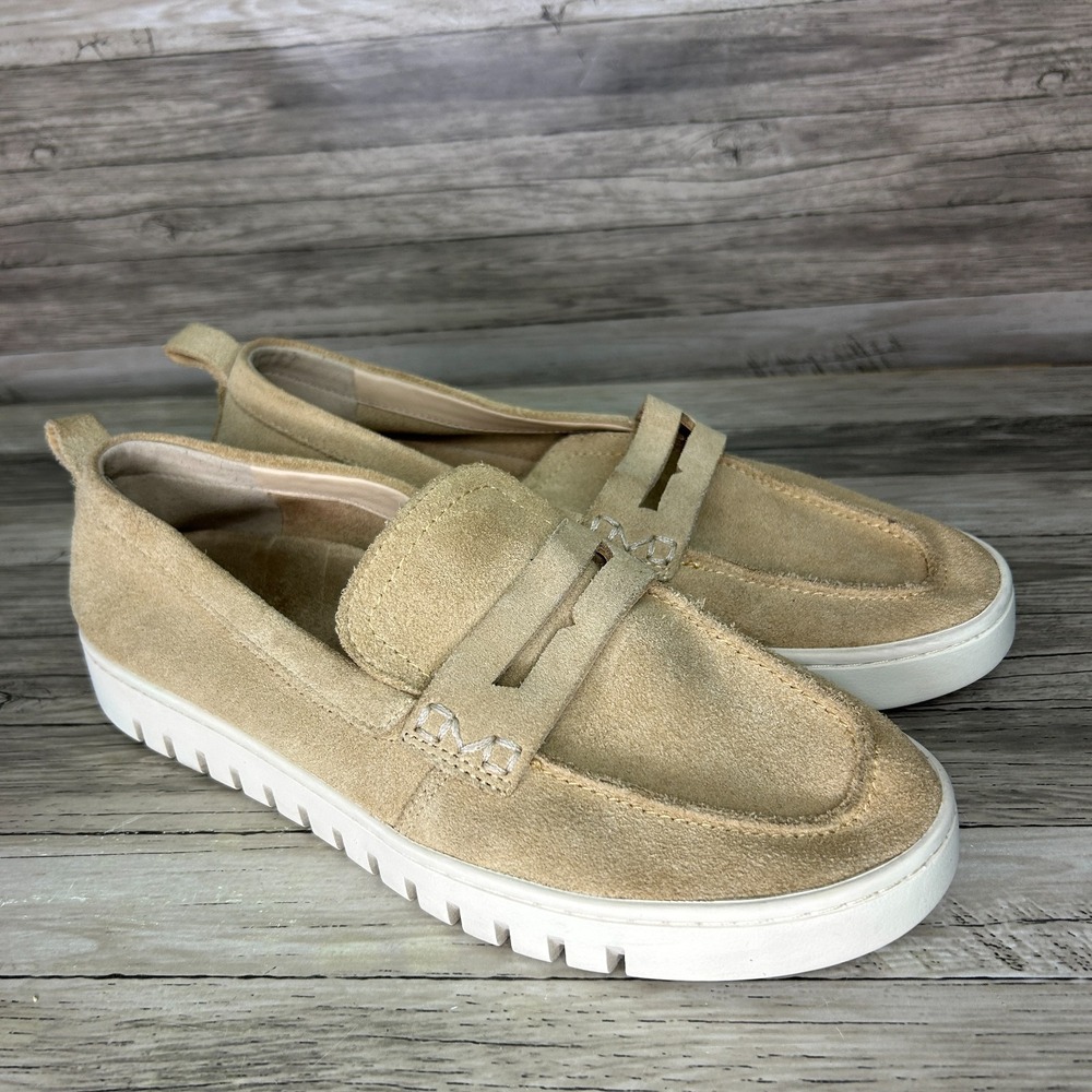 Vionic Uptown Loafers Size 8.5 Beige Tan Penny Shoes Orthotic Comfort Preppy - Picture 3 of 9
